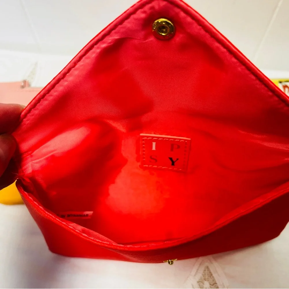 Ipsy Glamor Makeup Bags ONLY Lot of 3 Cosmetic Travel Size Pouch Packable NWOT